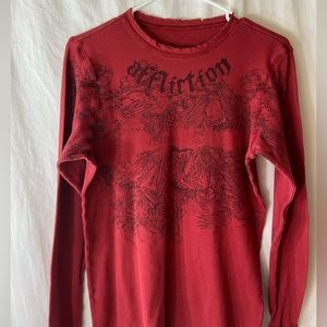 Affliction Thermal Long Sleeve Top
